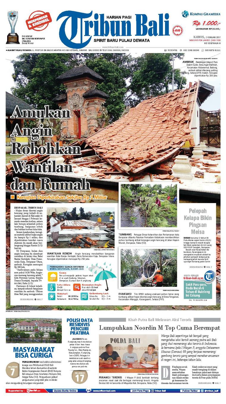  Tribun Bali  Newspaper 02 February 2022 Gramedia Digital