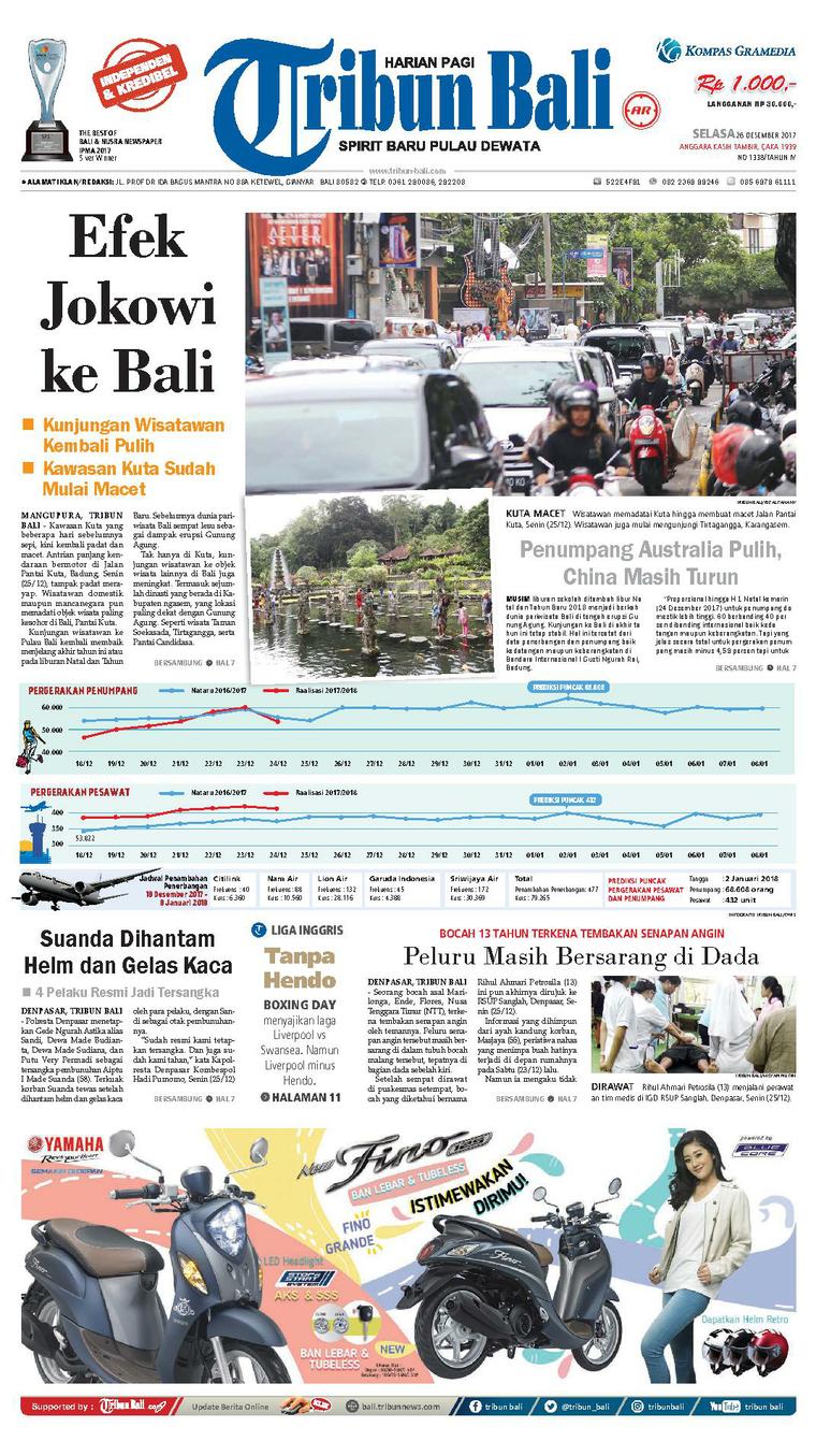 Tribun Bali Newspaper 26 December 2017 - Gramedia Digital
