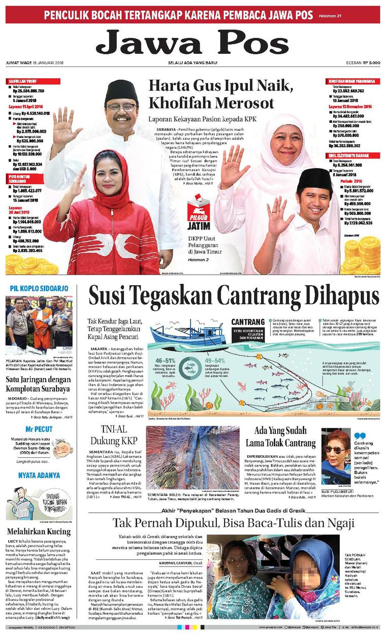 Koran Jawa Pos 19 Januari 2018