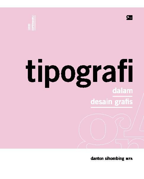 Jual Buku Tipografi Dalam Desain Grafis oleh Danton 