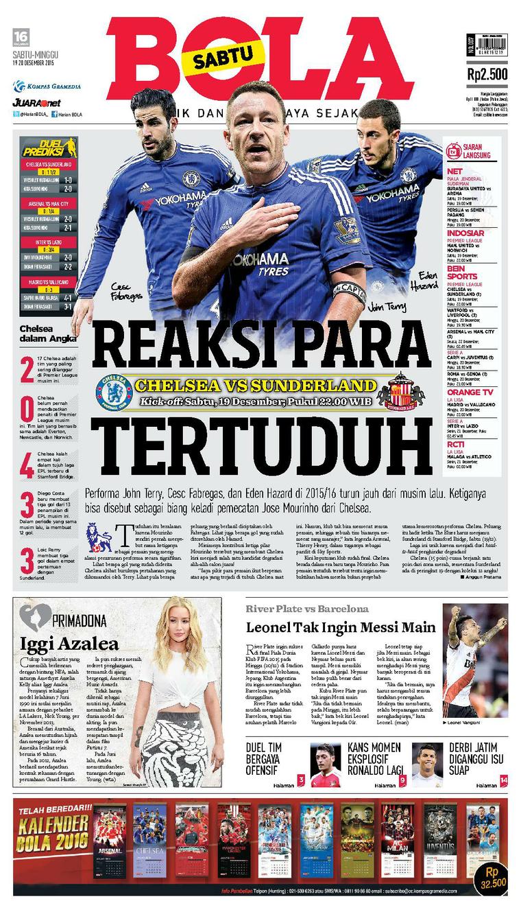 Jual Majalah Tabloid Bola Sabtu ED 2777 Juni 2017 ...