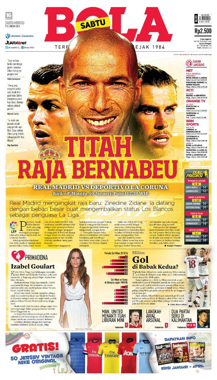 Jual Majalah Tabloid Bola ED 2718 November 2016 - Gramedia ...