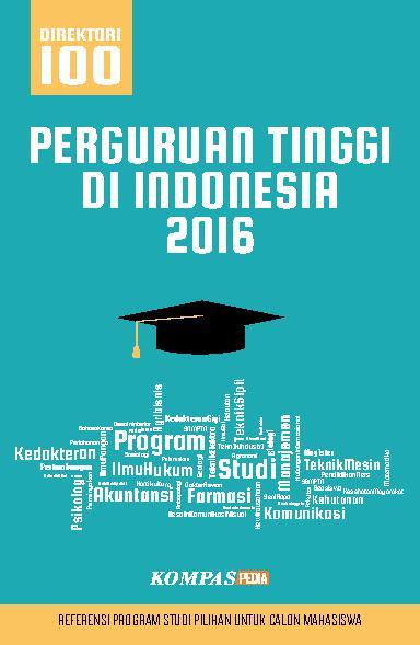 Jual Buku DIREKTORI 100 PERGURUAN TINGGI DI INDONESIA 2016 