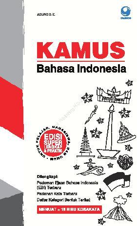 Jual Buku Kamus Bahasa Indonesia oleh Agung D E 