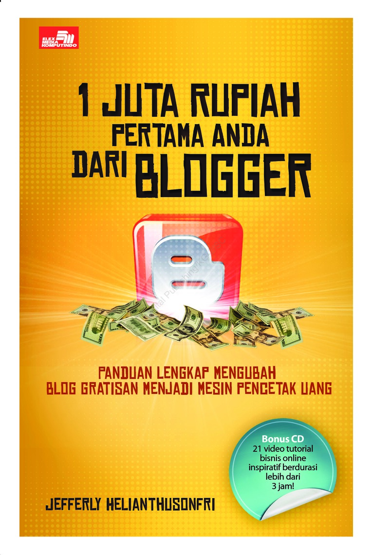 Jual Buku 1 Juta Rupiah Pertama Anda Dari Blogger Oleh Jefferly