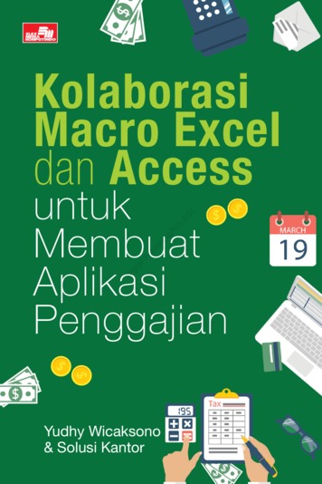 Jual Buku Kolaborasi Macro Excel Dan Access Untuk Membuat 