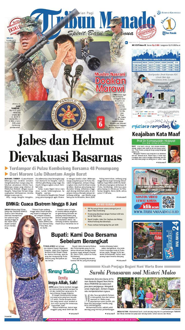 Tribun Manado Newspaper 06 June 2017 - Gramedia Digital