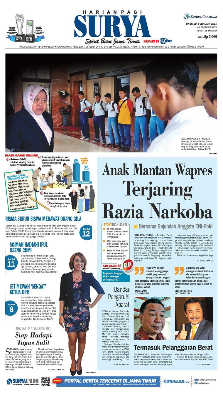 Detiknews 24 Februari 2016 | jual koran surya 24 februari 2016 gramedia digital indonesia Detiknews 24 Februari 2016 | jual koran surya 24 februari 2016 gramedia digital indonesia